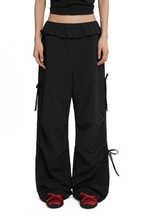Pleated Waist Parachute Cargo Pants - COPPING THREADS - MOROMORO