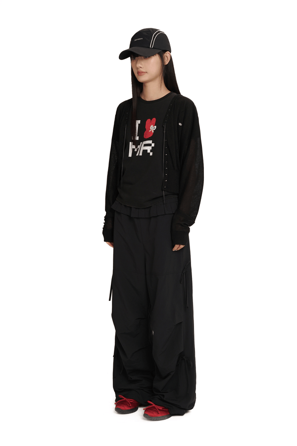 Pleated Waist Parachute Cargo Pants - COPPING THREADS - MOROMORO