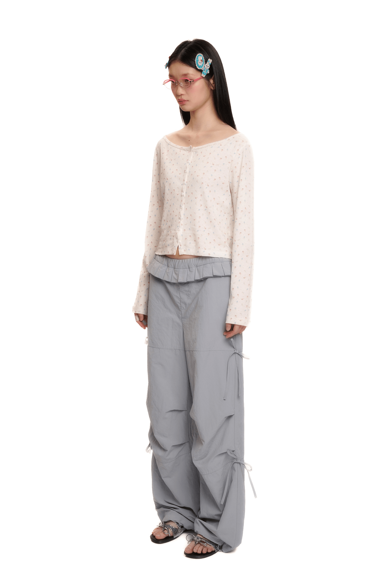 Pleated Waist Parachute Cargo Pants - COPPING THREADS - MOROMORO