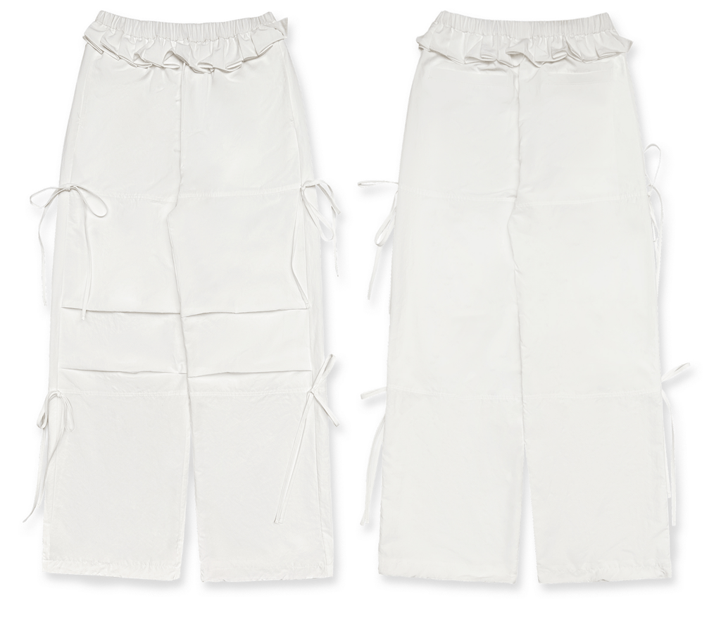 Pleated Waist Parachute Cargo Pants - COPPING THREADS - MOROMORO