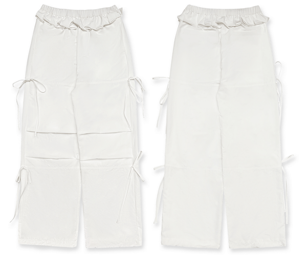 Pleated Waist Parachute Cargo Pants - COPPING THREADS - MOROMORO