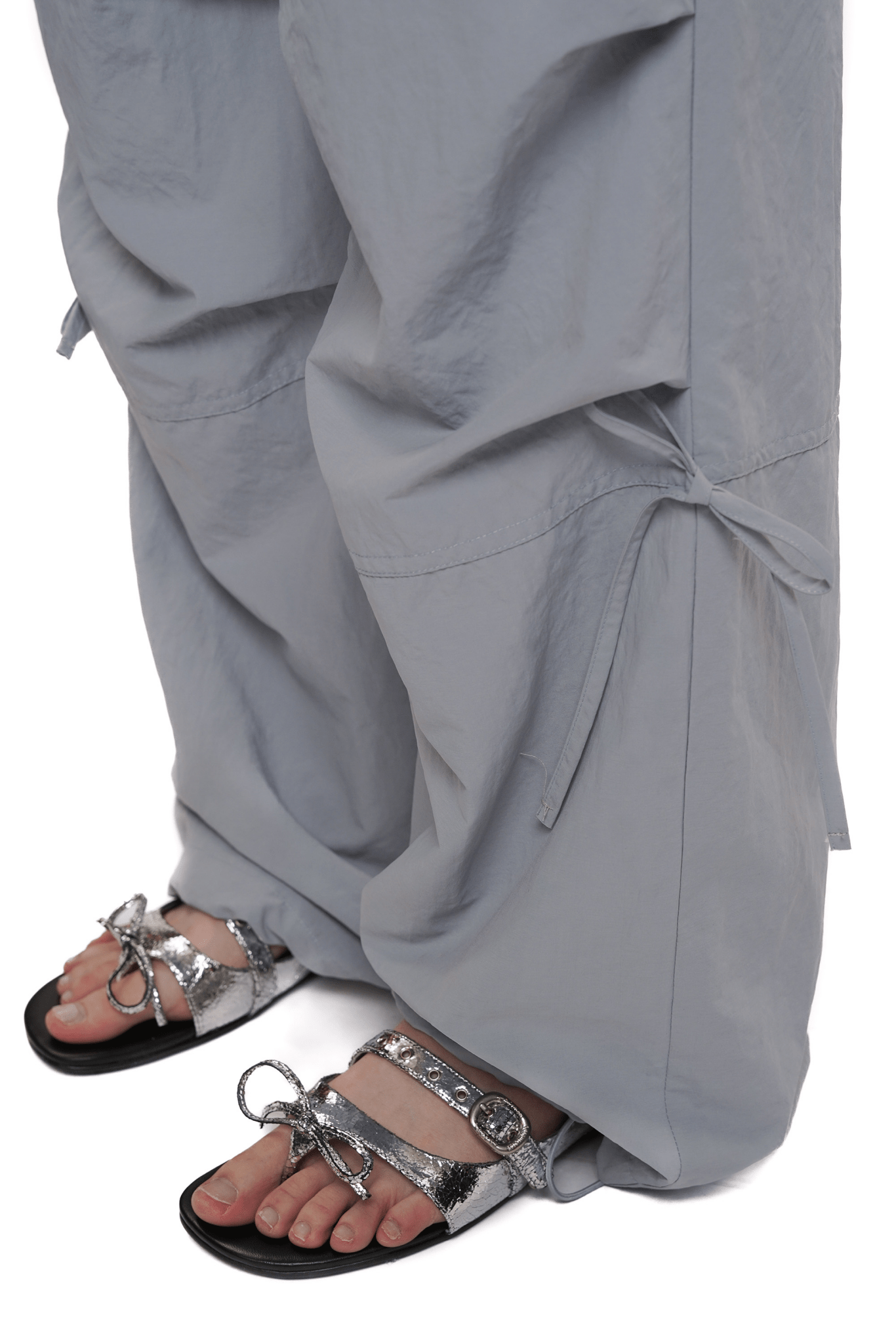 Pleated Waist Parachute Cargo Pants - COPPING THREADS - MOROMORO