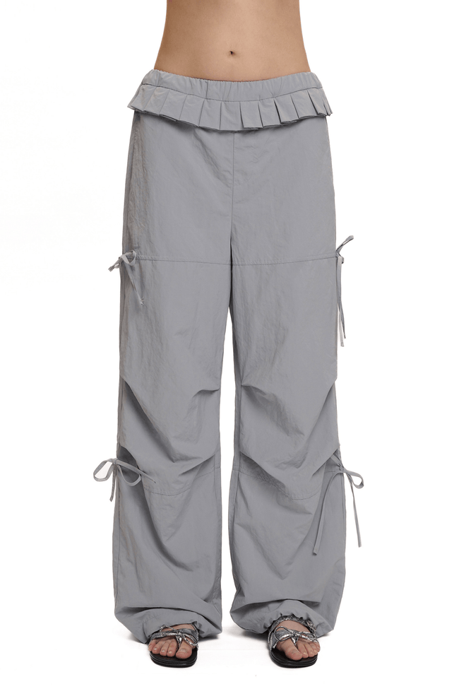 Pleated Waist Parachute Cargo Pants - COPPING THREADS - MOROMORO Hover Image