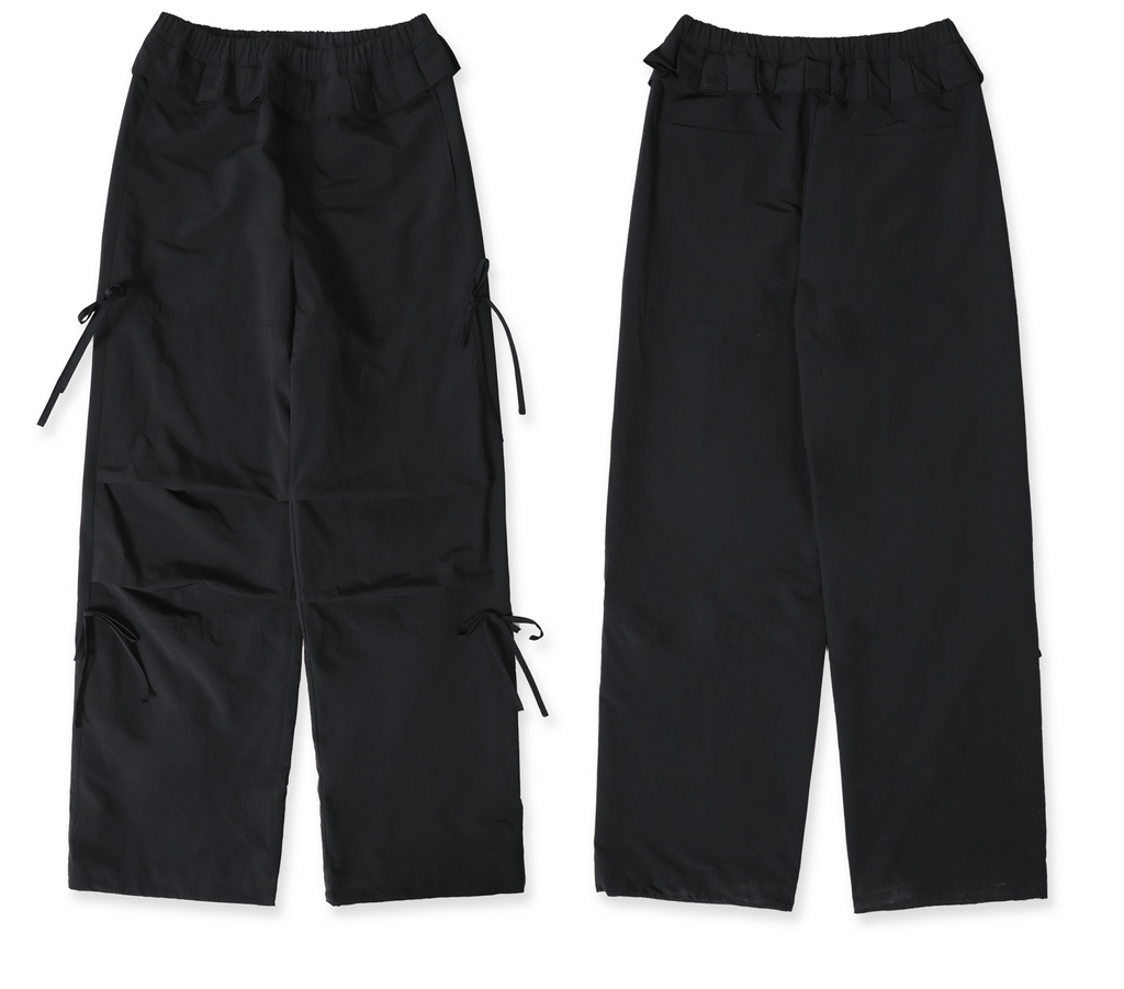 Pleated Waist Parachute Cargo Pants - COPPING THREADS - MOROMORO