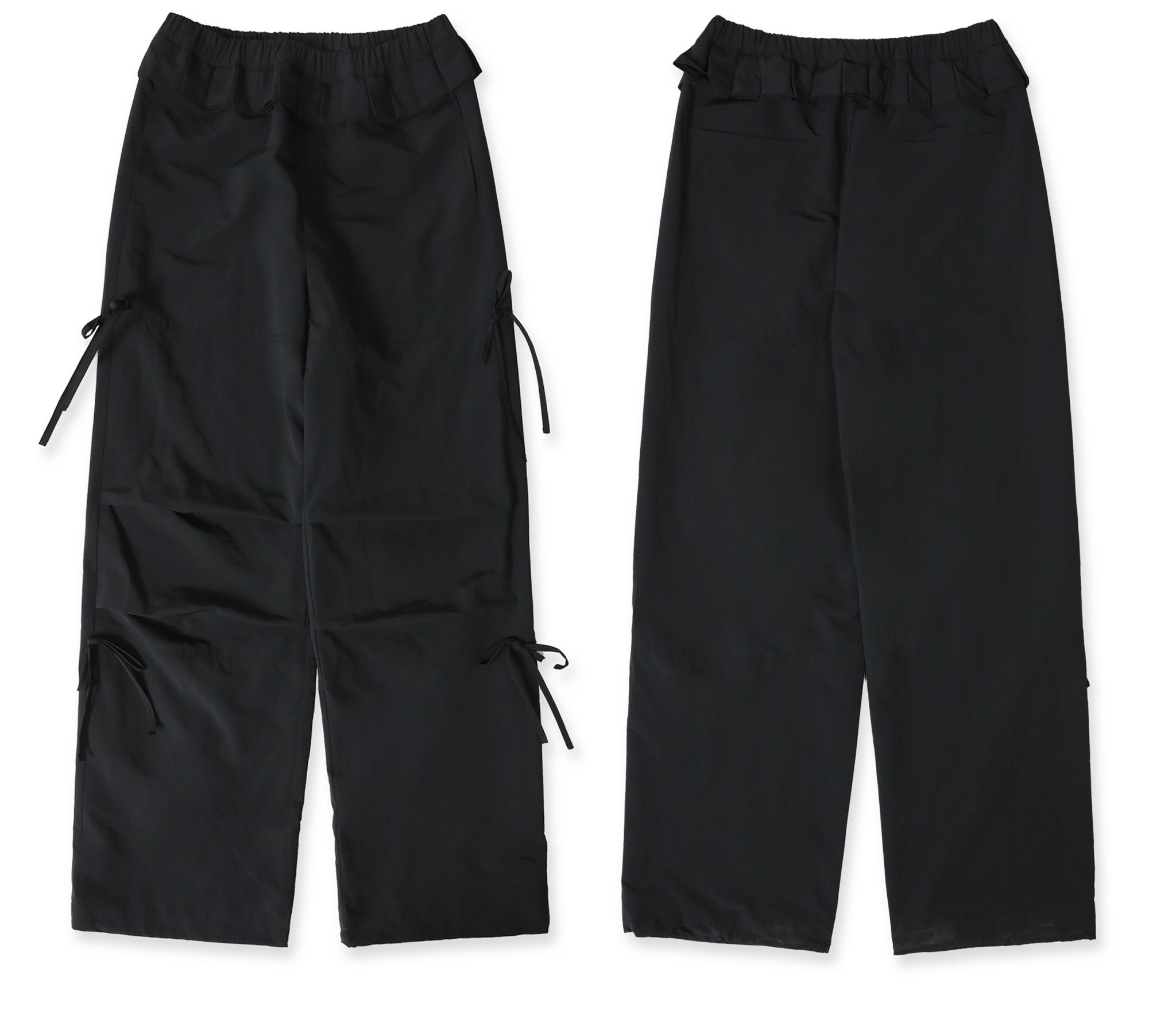 Pleated Waist Parachute Cargo Pants - COPPING THREADS - MOROMORO