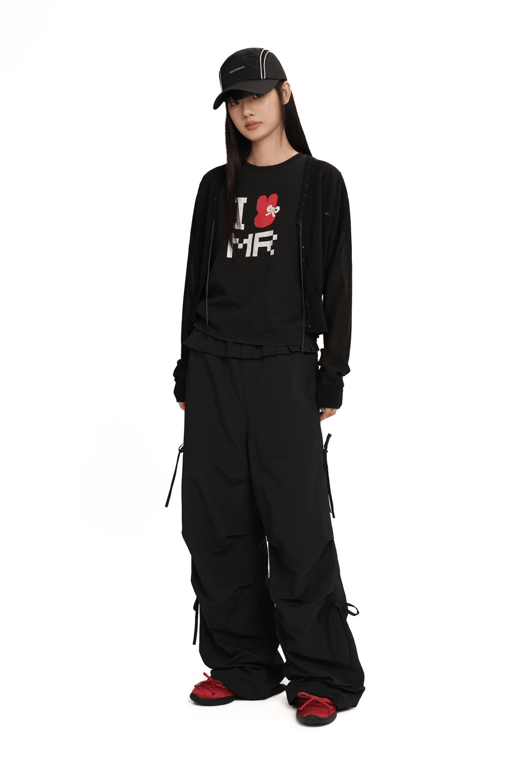 Pleated Waist Parachute Cargo Pants - COPPING THREADS - MOROMORO