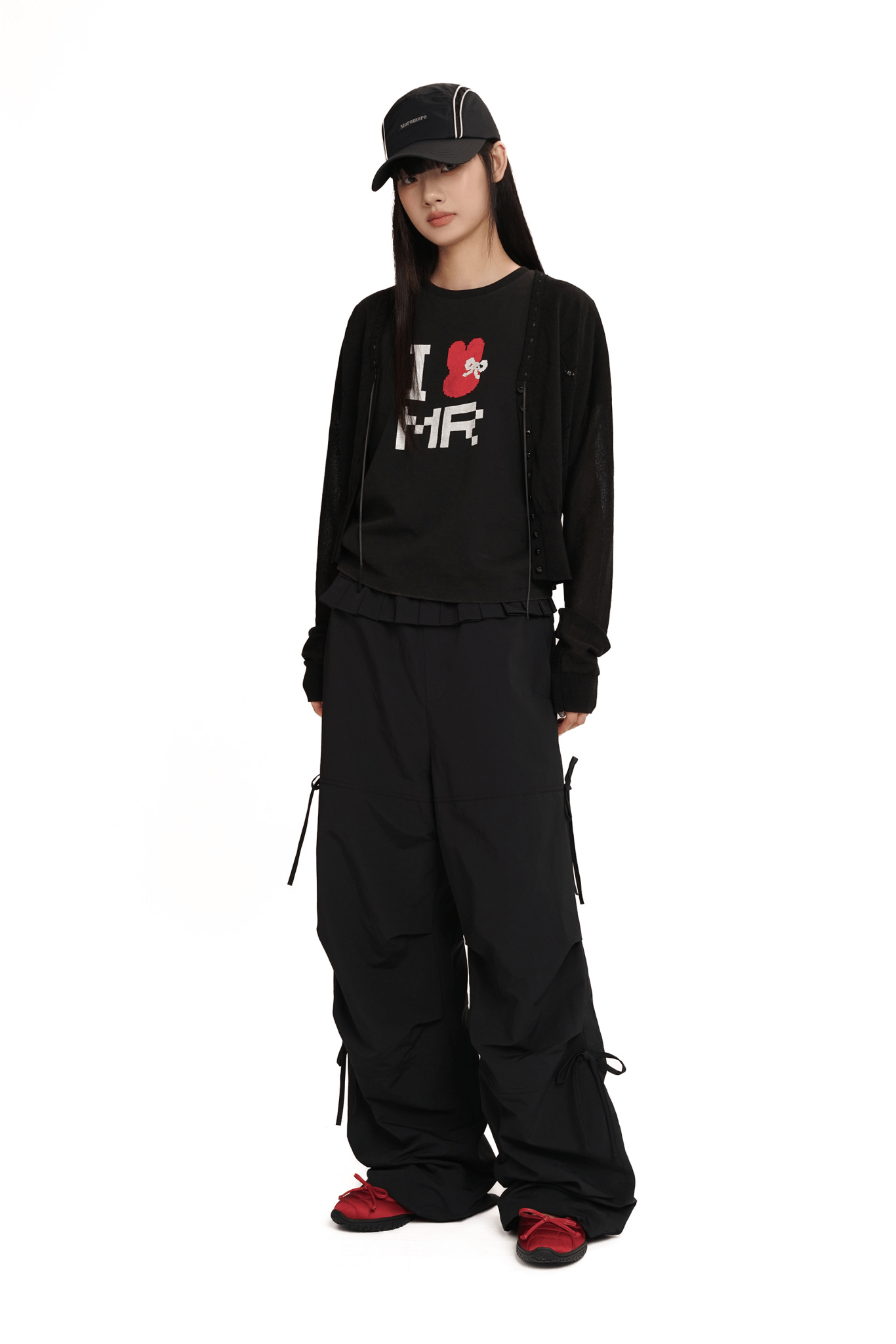 Pleated Waist Parachute Cargo Pants - COPPING THREADS - MOROMORO