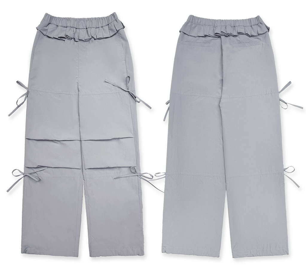 Pleated Waist Parachute Cargo Pants - COPPING THREADS - MOROMORO
