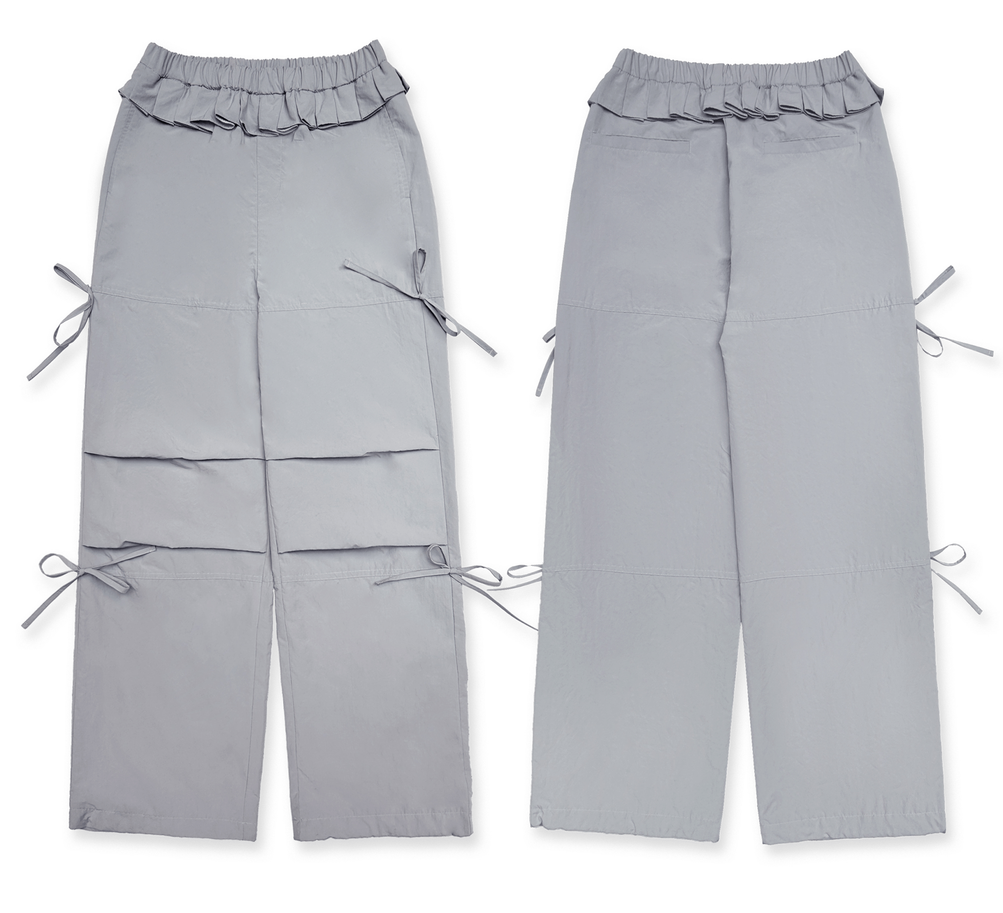 Pleated Waist Parachute Cargo Pants - COPPING THREADS - MOROMORO