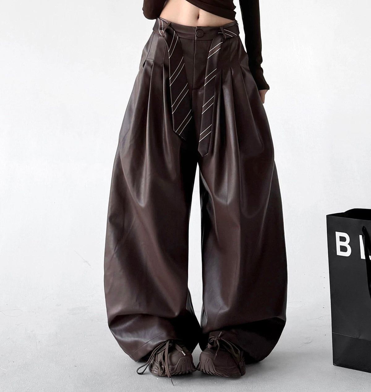 Pleated Wide-Leg Pants - COPPING THREADS - CT ORIGINALS