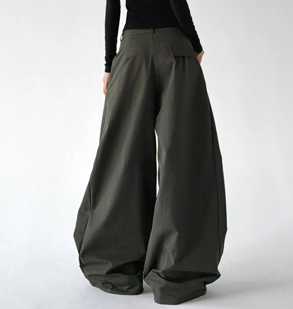 Pleated Wide-Leg Pants - COPPING THREADS - CT ORIGINALS