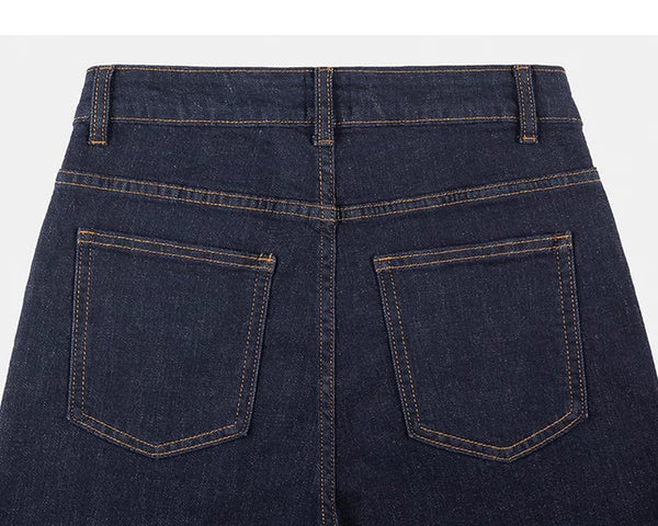 Pleated Wide-Leg Stretch Jeans - COPPING THREADS - IDLT