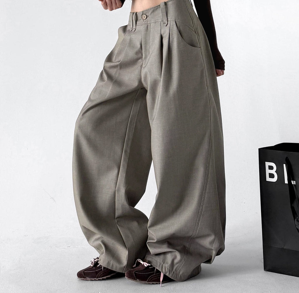 Pleated Wide-Leg Suit Trousers - COPPING THREADS - CT ORIGINALS