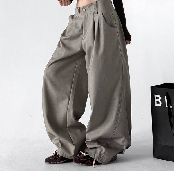 Pleated Wide-Leg Suit Trousers - COPPING THREADS - CT ORIGINALS