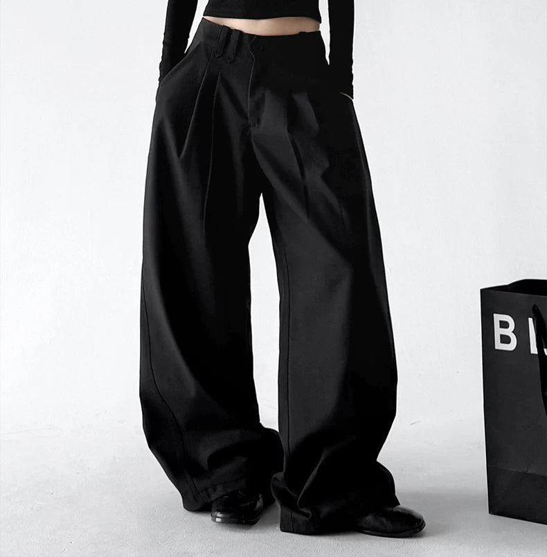 Pleated Wide-Leg Suit Trousers - COPPING THREADS - CT ORIGINALS
