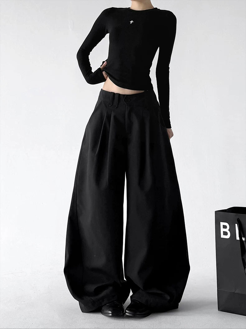 Pleated Wide-Leg Suit Trousers - COPPING THREADS - CT ORIGINALS
