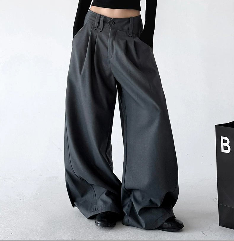Pleated Wide-Leg Suit Trousers - COPPING THREADS - CT ORIGINALS
