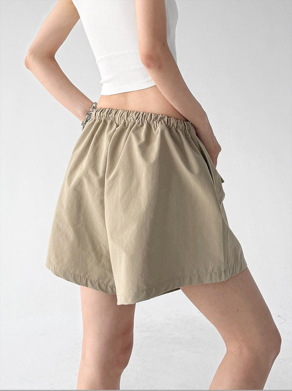 Pocket Drawstring Wide-Leg Shorts - CT66161 - COPPING THREADS - CT ORIGINALS