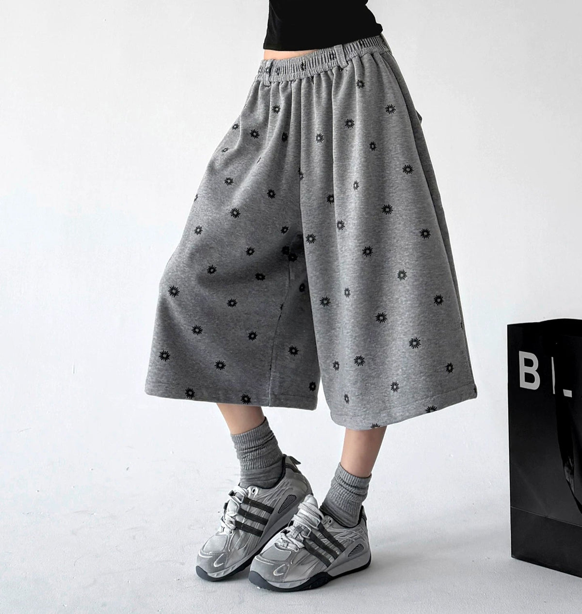 Polka-Dot Cropped Wide-Leg Pants - COPPING THREADS - CT ORIGINALS