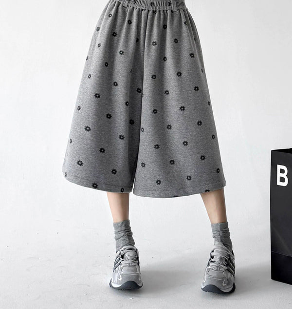 Polka-Dot Cropped Wide-Leg Pants - COPPING THREADS - CT ORIGINALS