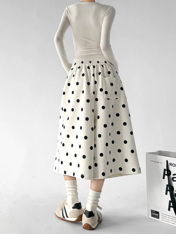 Polka-Dot Cropped Wide-Leg Pants - COPPING THREADS - CT ORIGINALS