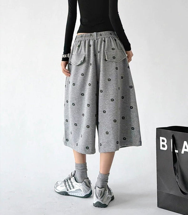 Polka-Dot Cropped Wide-Leg Pants - COPPING THREADS - CT ORIGINALS