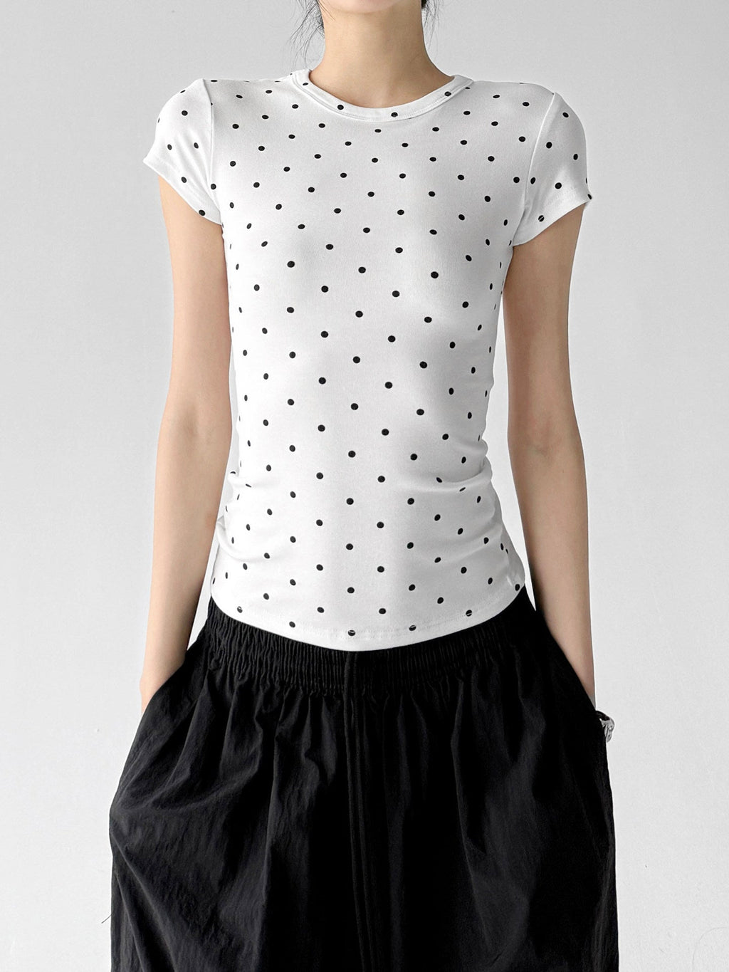 Polka-Dot Fitted Tee - CT6694 - COPPING THREADS - CT ORIGINALS