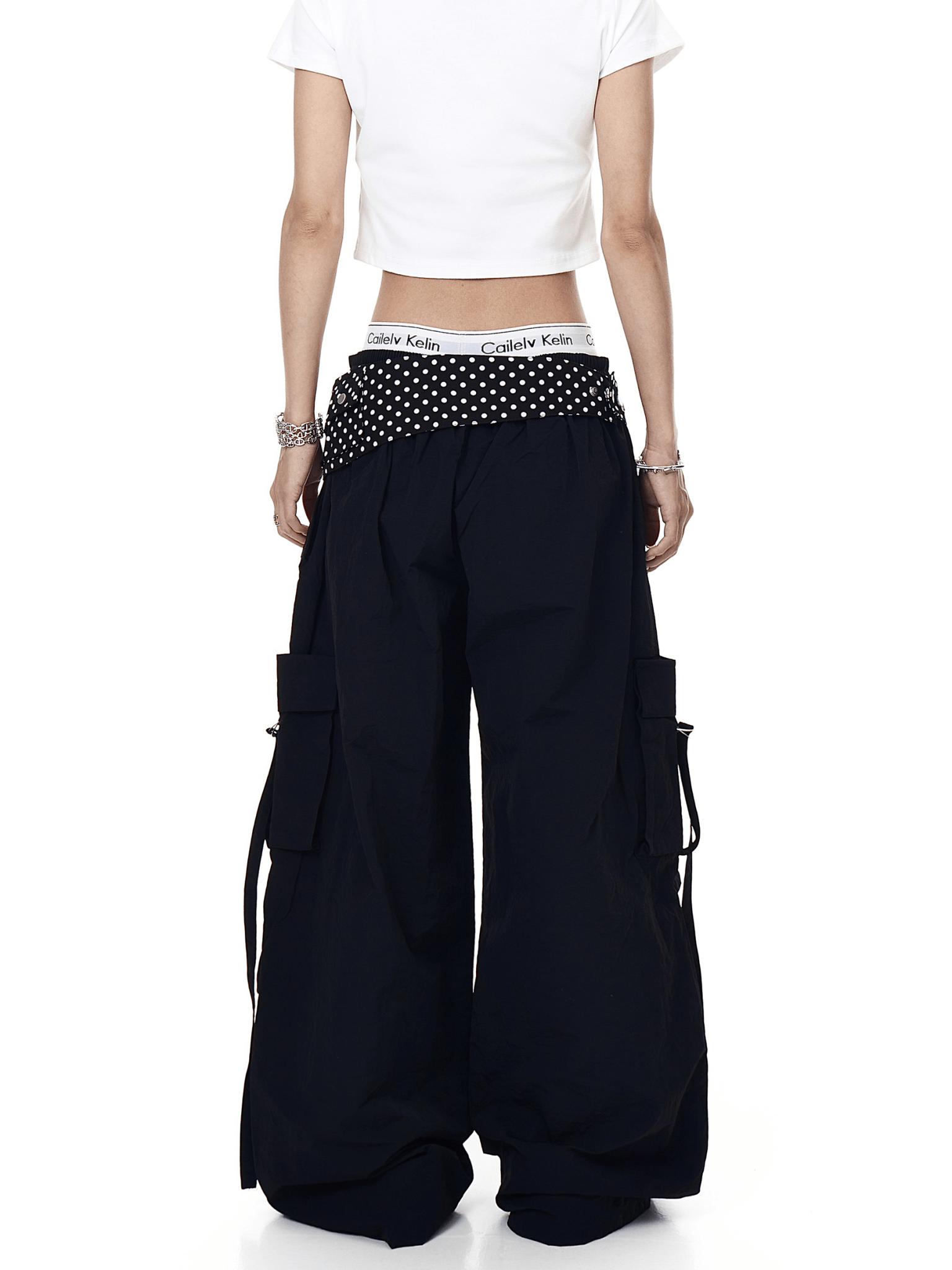Polka - Dot Flap Parachute Cargo Pants - COPPING THREADS - CT Select