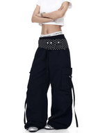 Polka - Dot Flap Parachute Cargo Pants - COPPING THREADS - CT Select