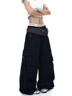 Polka - Dot Flap Parachute Cargo Pants - COPPING THREADS - CT Select
