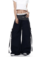 Polka - Dot Flap Parachute Cargo Pants - COPPING THREADS - CT Select