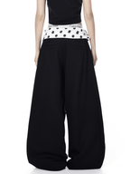 Polka Dot Fold - Over Waist Parachute Pants - COPPING THREADS - CT Select