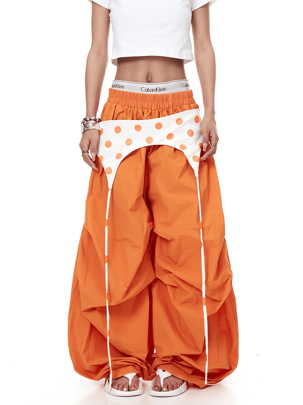 Polka Dot Layered Paratrooper Pants - COPPING THREADS - CT Select