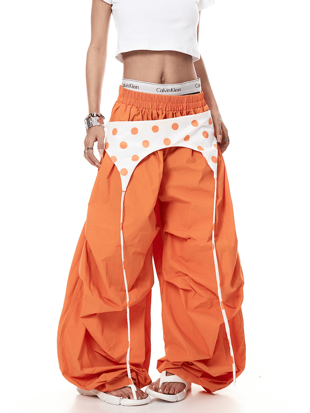 Polka Dot Layered Paratrooper Pants - COPPING THREADS - CT Select