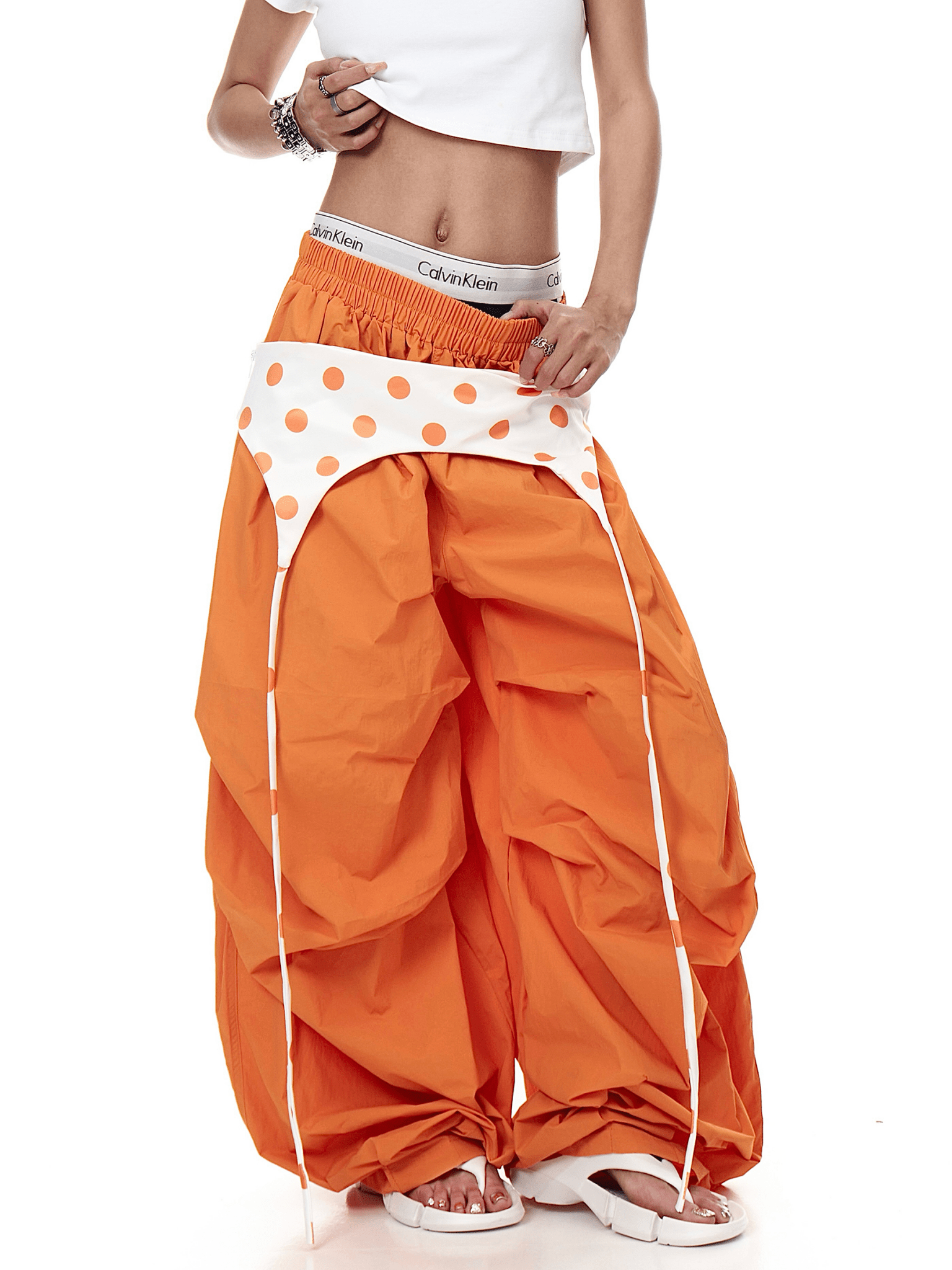 Polka Dot Layered Paratrooper Pants - COPPING THREADS - CT Select