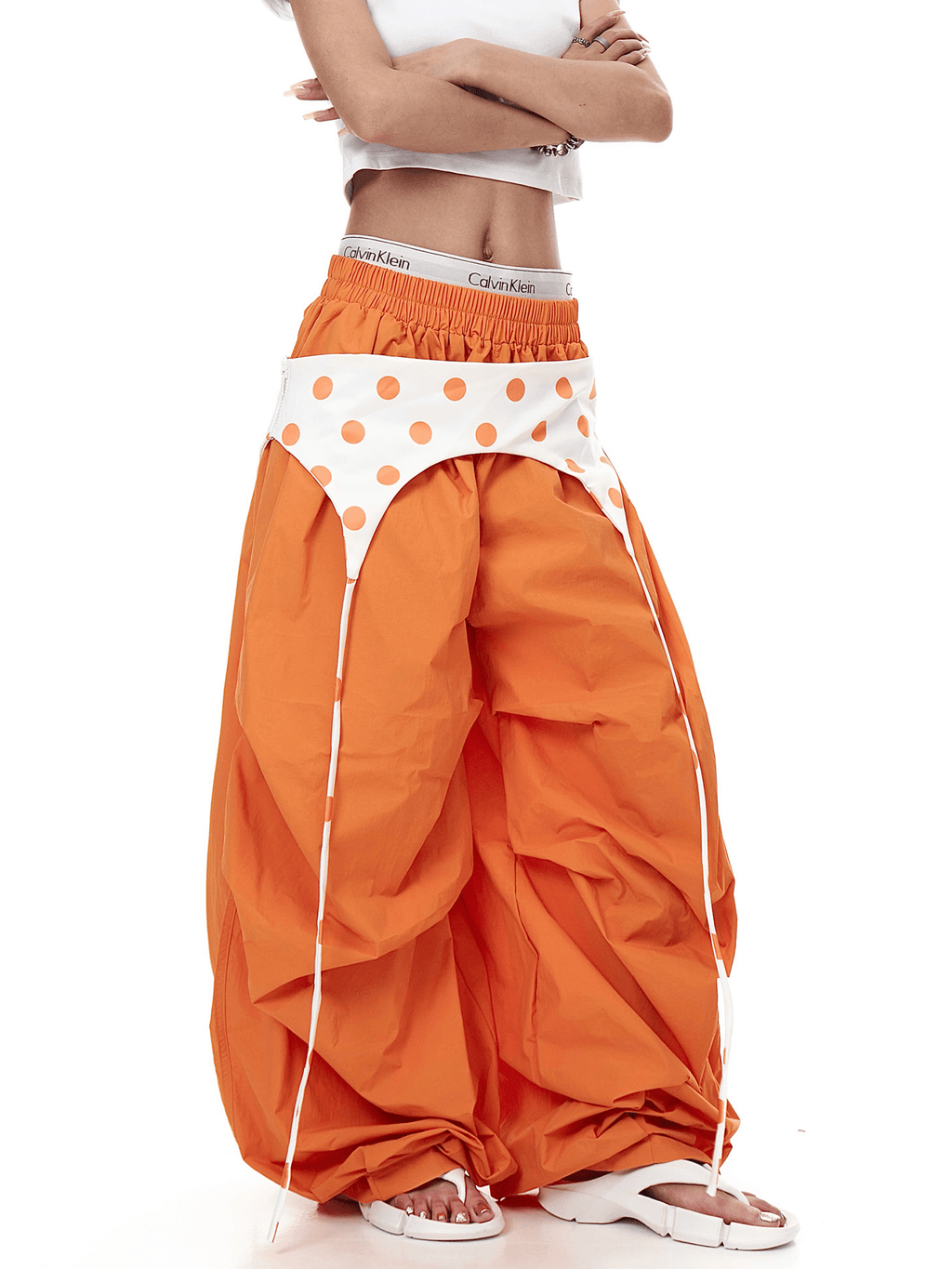 Polka Dot Layered Paratrooper Pants - COPPING THREADS - CT Select