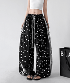 Polka Dot Side Stripe Wide Leg Pants - CT66177 - COPPING THREADS - CT Select