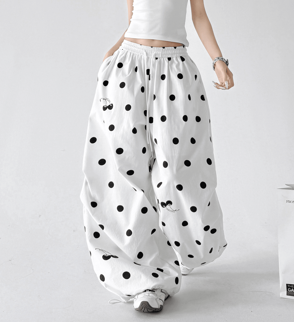 Polka Dot Wide - Leg Pants - CT6696 - COPPING THREADS - CT Select