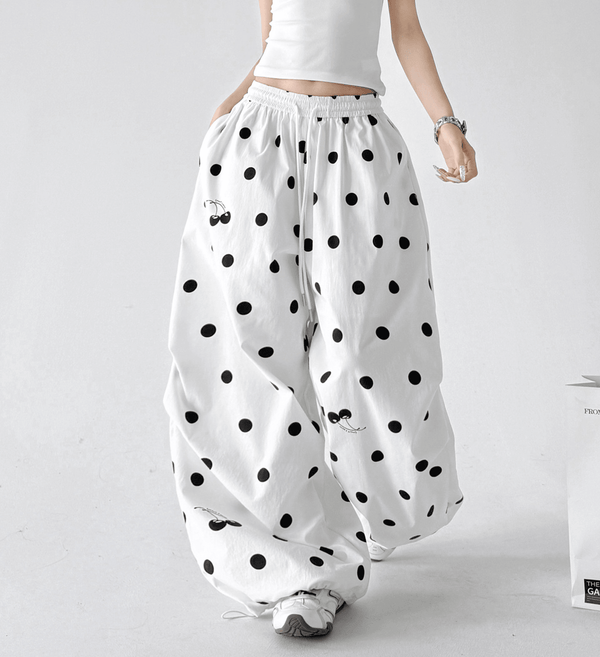 Polka Dot Wide - Leg Pants - CT6696 - COPPING THREADS - CT Select