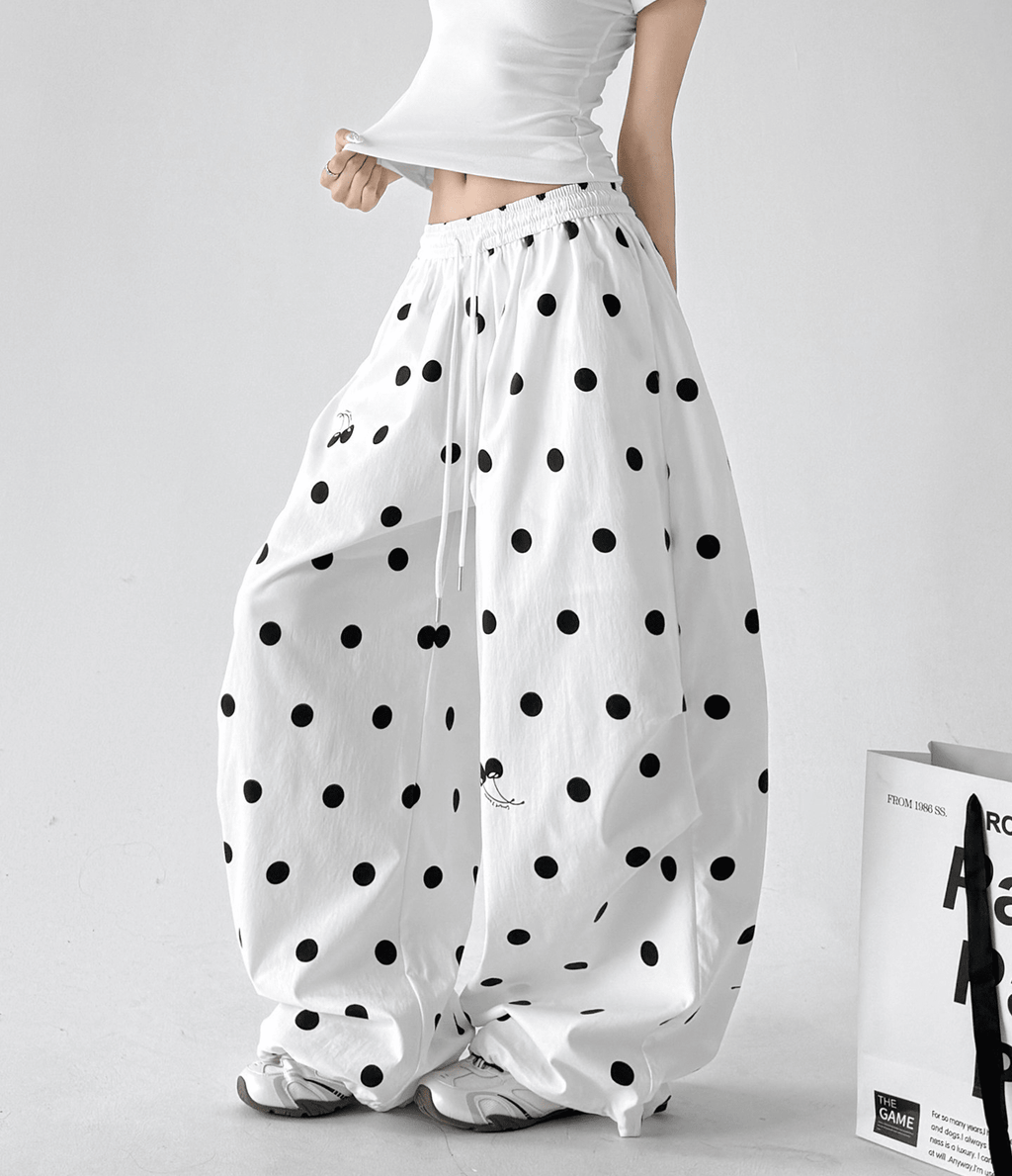 Polka Dot Wide - Leg Pants - CT6696 - COPPING THREADS - CT Select