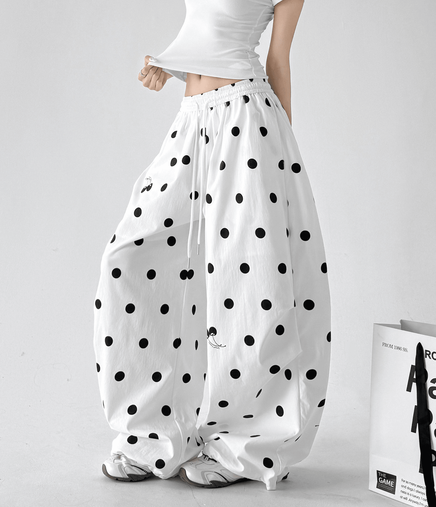 Polka Dot Wide - Leg Pants - CT6696 - COPPING THREADS - CT Select