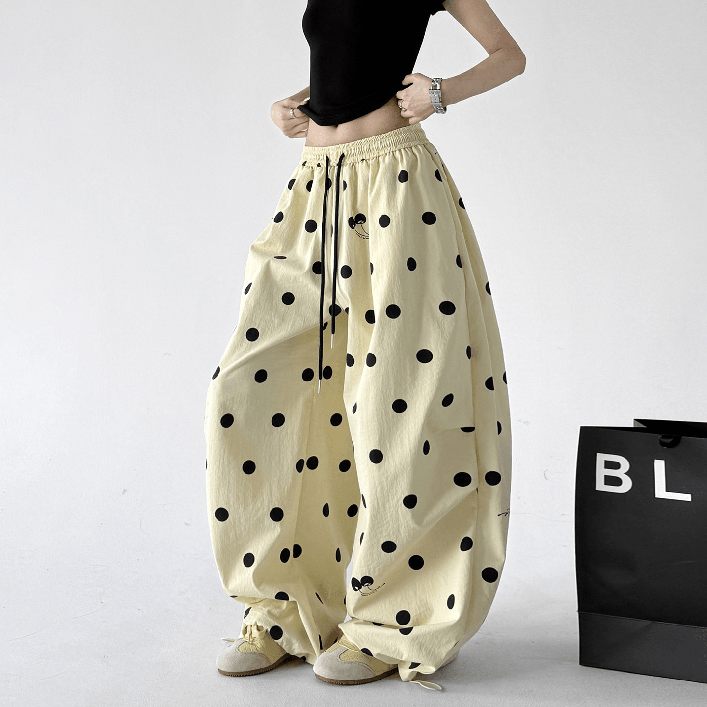 Polka Dot Wide - Leg Pants - CT6696 - COPPING THREADS - CT Select
