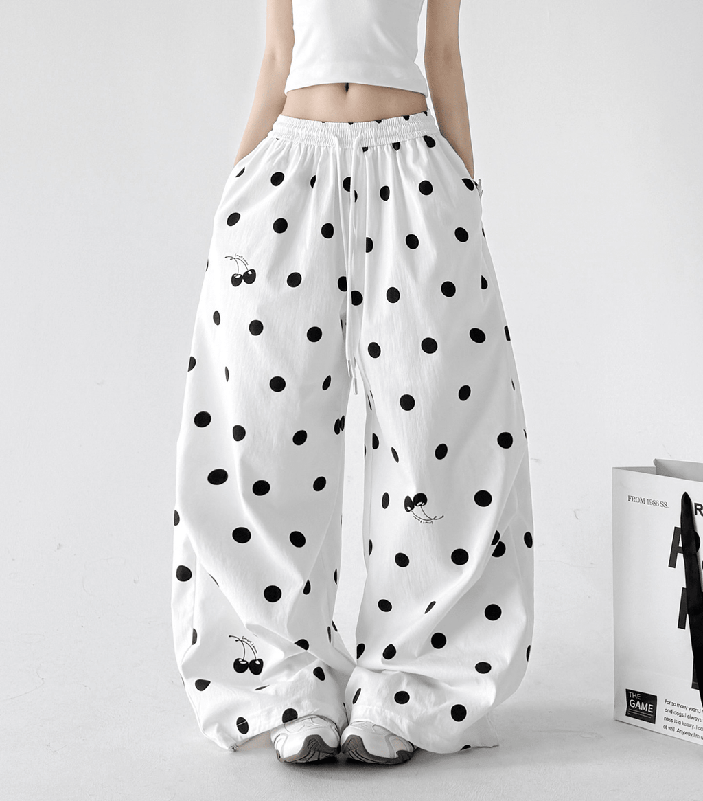 Polka Dot Wide - Leg Pants - CT6696 - COPPING THREADS - CT Select
