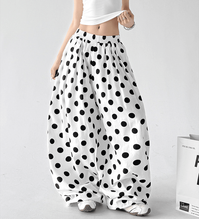 Polka Dot Wide - Leg Pants - CT6698 - COPPING THREADS - CT Select