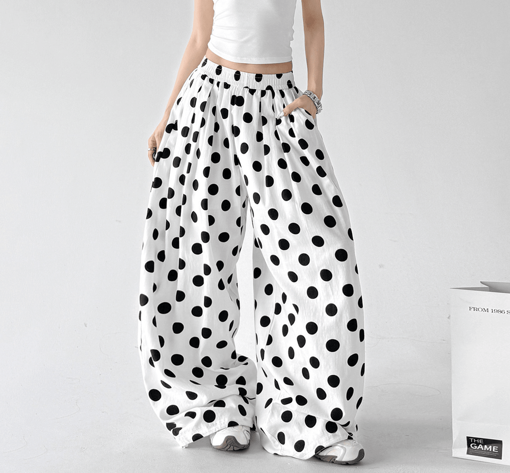 Polka Dot Wide - Leg Pants - CT6698 - COPPING THREADS - CT Select