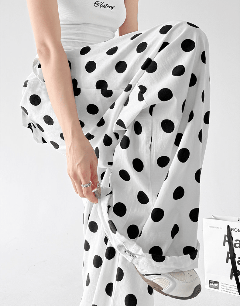 Polka Dot Wide - Leg Pants - CT6698 - COPPING THREADS - CT Select