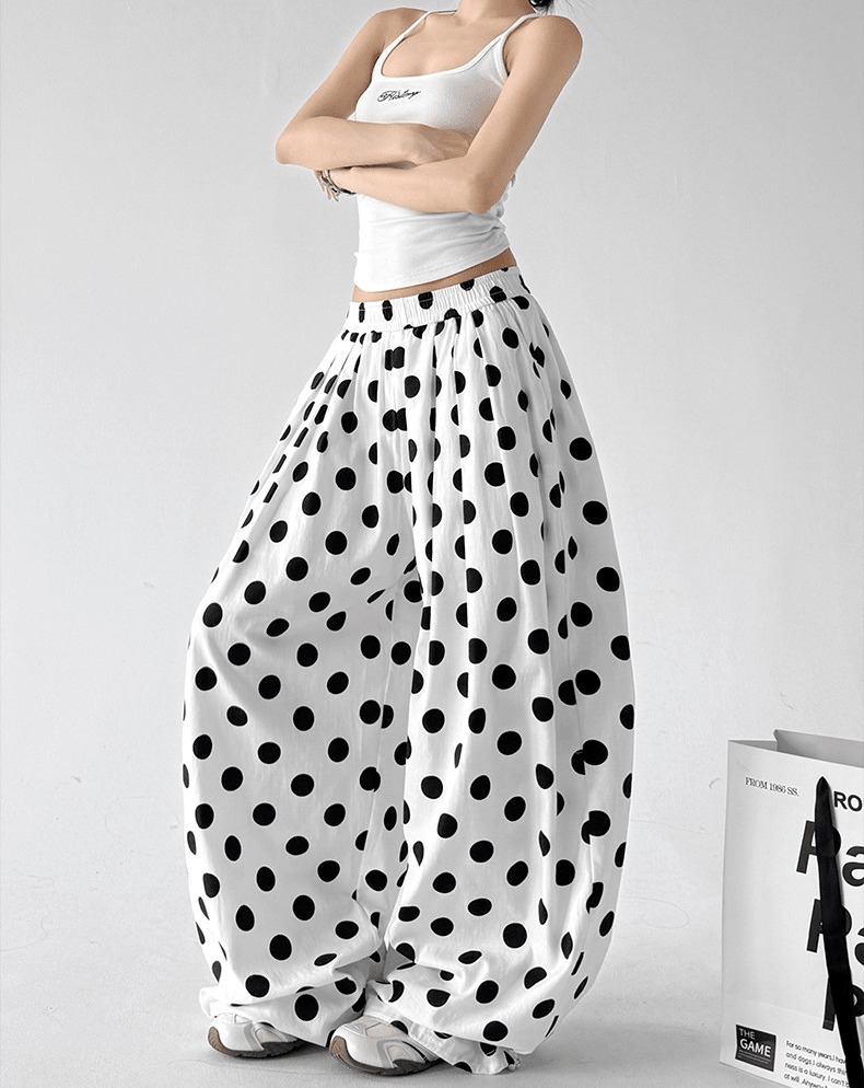 Polka Dot Wide - Leg Pants - CT6698 - COPPING THREADS - CT Select