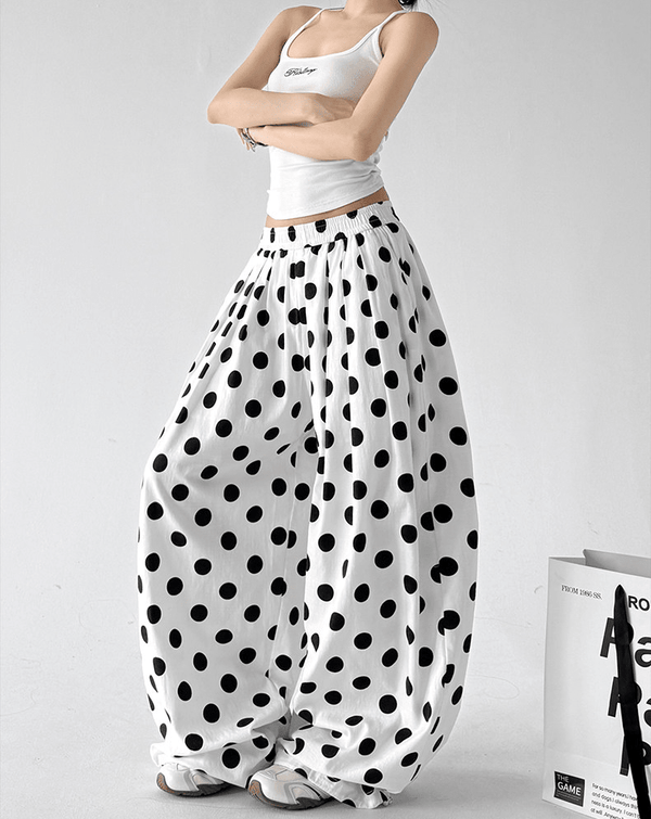 Polka Dot Wide - Leg Pants - CT6698 - COPPING THREADS - CT Select
