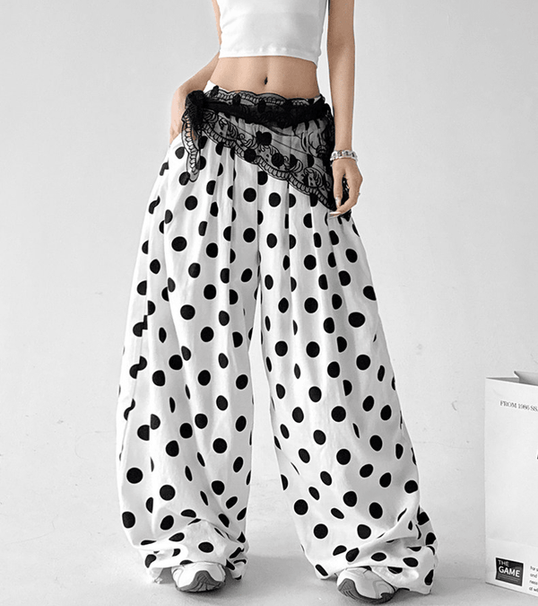 Polka Dot Wide - Leg Pants - CT6698 - COPPING THREADS - CT Select