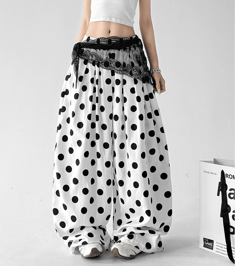 Polka Dot Wide - Leg Pants - CT6698 - COPPING THREADS - CT Select